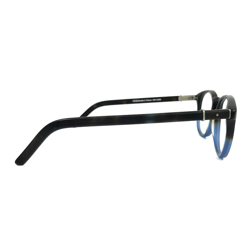 Robert Marc Eyeglasses Frames 830-259M Matte Black Pale Blue Round 45-19-140